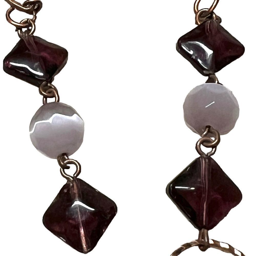 Gemstone Statement Necklace Set - Picture 4 of 14